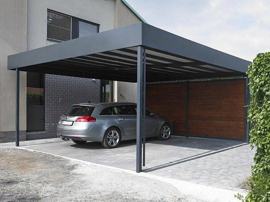 Навес для 2 машин односкатный «хай-тек»