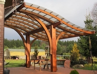 Навес для террасы купить арочный