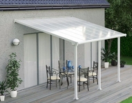 Навесы для террасы и веранды к дому белый