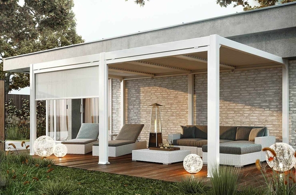 Навес для террасы 530x360 см цвет белый Навес для террасы 530x360 см цвет белый