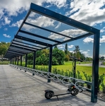 Навес для велосипедов из поликарбоната 2,23 м