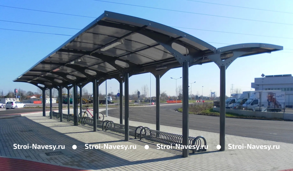 Навес для велосипедов купить 3,24 м Навес для велосипедов купить 3,24 м