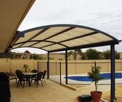 Крыша навес для террасы из поликарбоната