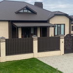 Навес из металлочерепицы односкатный пристрой к дому