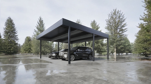 Хай-тек автонавес из поликарбоната для парковки